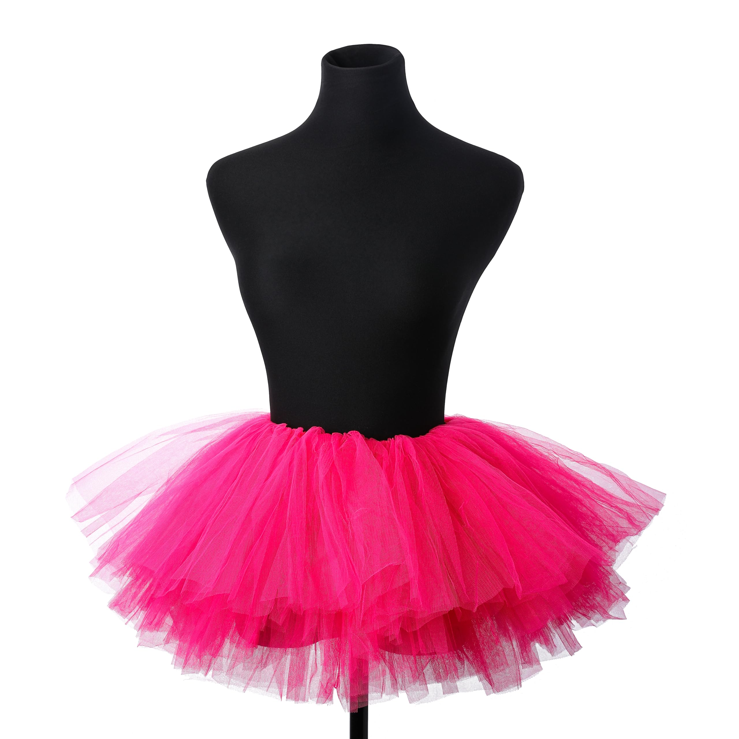 Zookey Damska spódnica tutu klasyczna, elastyczna, 6-warstwowa spódnica tiulowa, baletnica, spódniczka tutu, fantazyjna sukienka na imprezę, kostium festiwalowy dla kobiet i dziewcząt