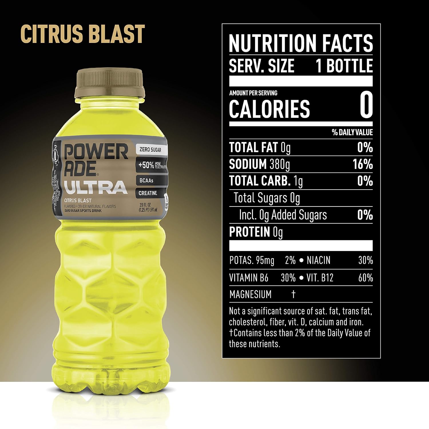 POWERADE Ultra Lemon Lime, 20 Fl oz