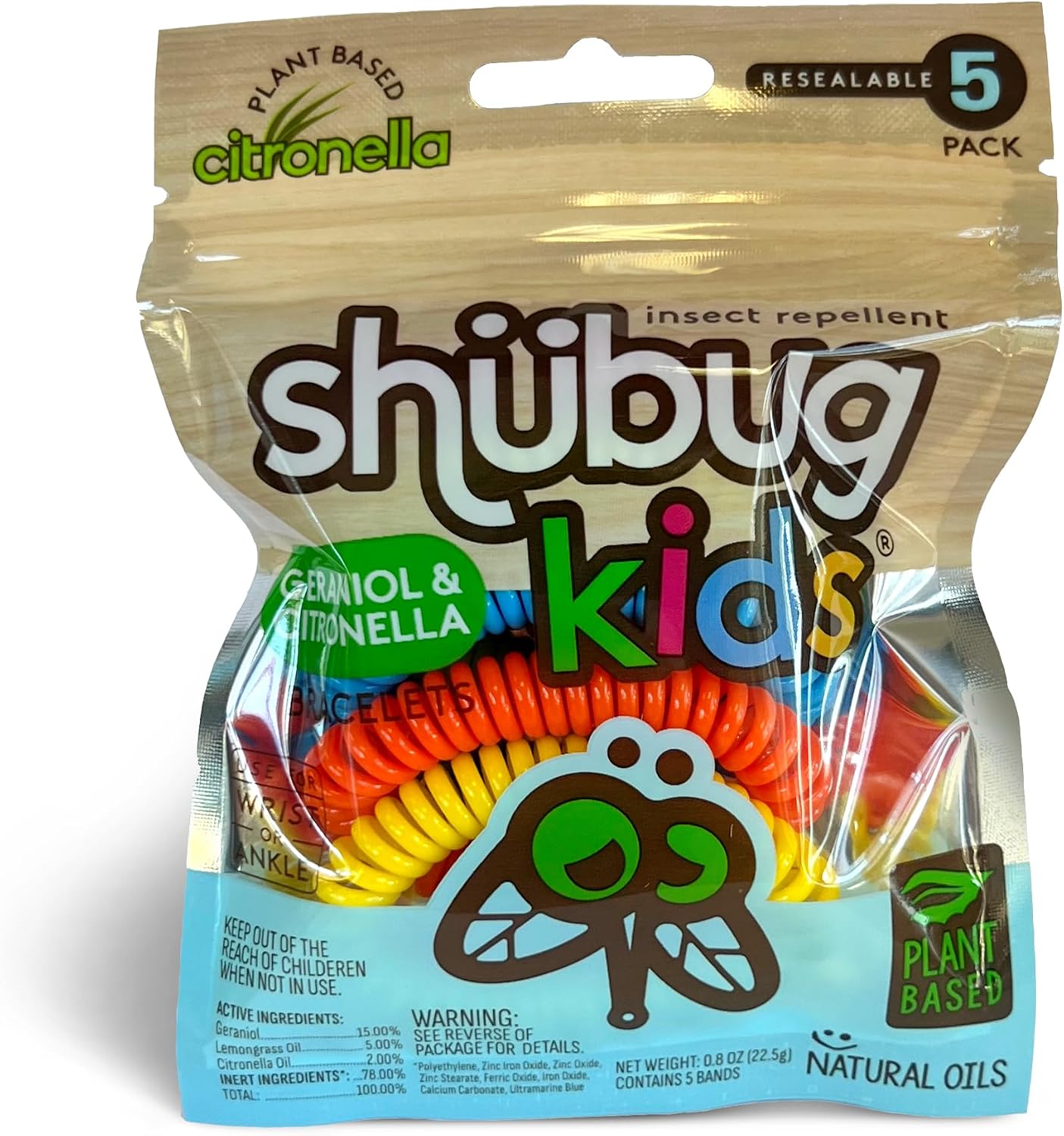 Shubug Kids Colorful Spiral Wristbands, 30 Pack