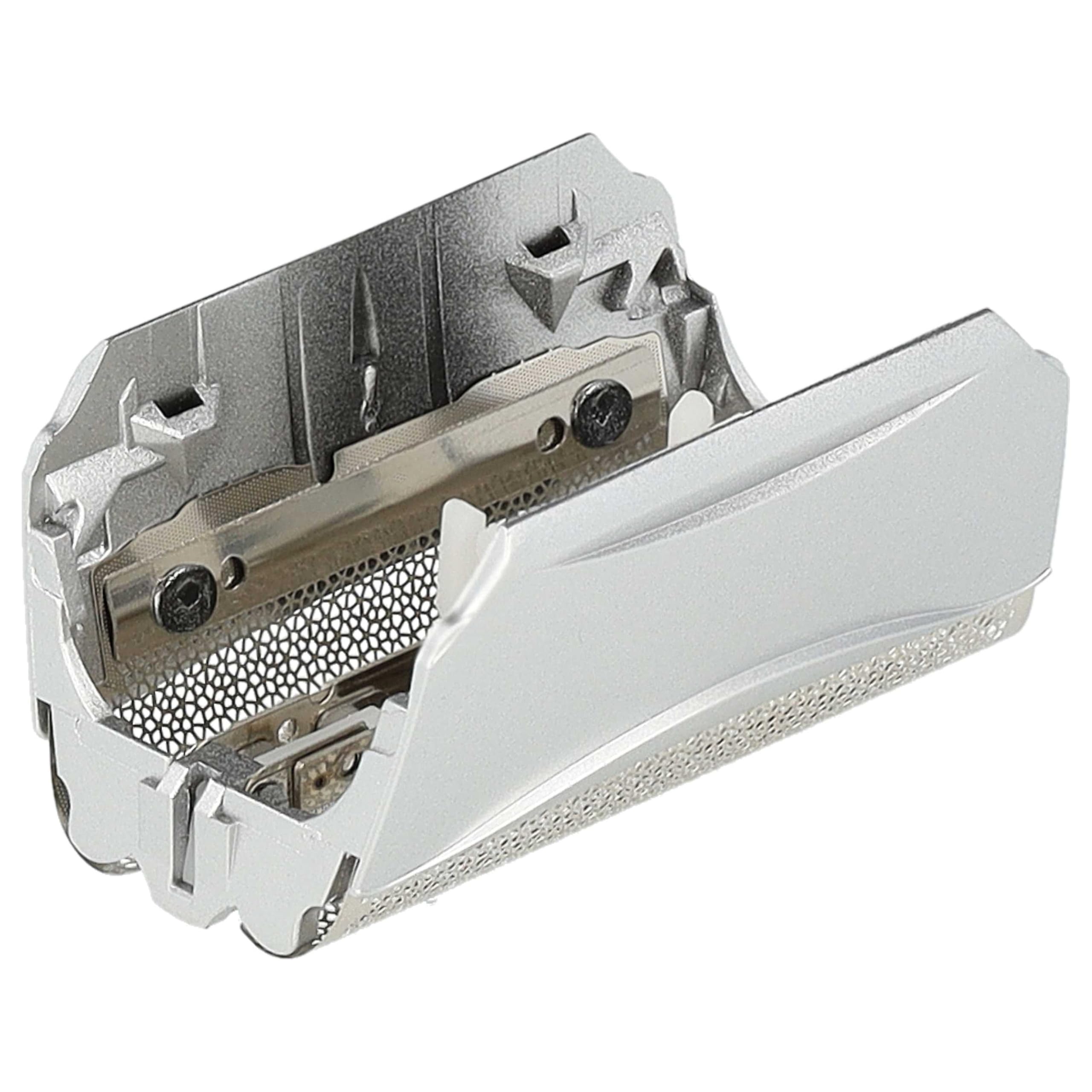 vhbw 2x Doppelscherfolie kompatibel mit Braun 8595, 8970, 8885, 8783, 8785, 8795, 8915, 8975, 8985 Elektrorasierer + Rahmen, silber