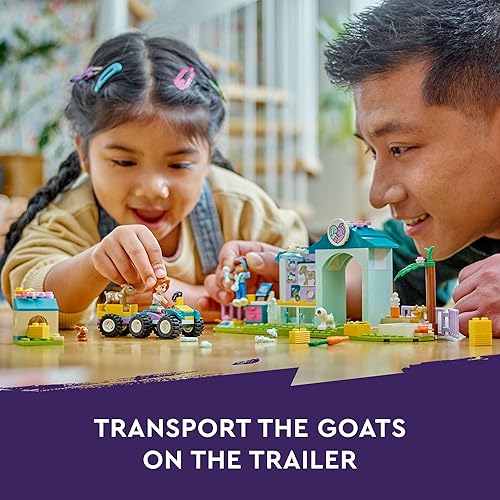 Miniatura 4 de LEGO Friends Farm Animal Vet Clinic Toy - Kit de construcción de juego de simulación, regalo para niñas y niños de 4 años, incluye 2 personajes de