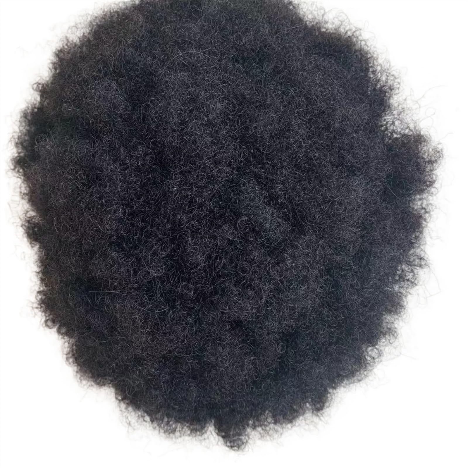Tupecik męski Peruka męska pełna cienka skóra 0,04-0,06mm PU podstawa peruka z ludzkich włosów 4mm Afro kręcone włosy indyjskie Remy System treska naturalny kolor Treski(Natural Black 120%,7x9)