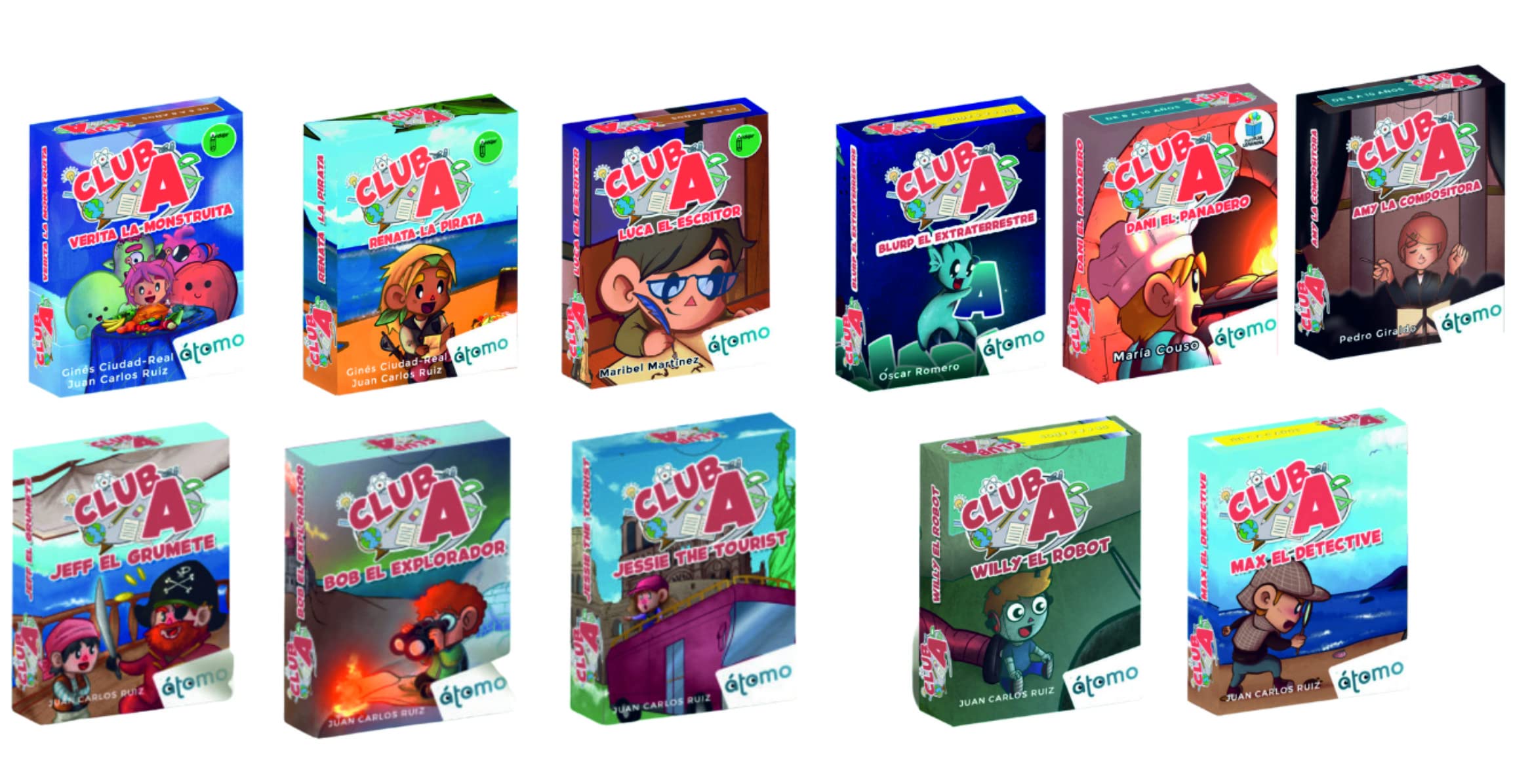 Atomo Games Club A. 11 Juegos. Colección de Juegos educativos