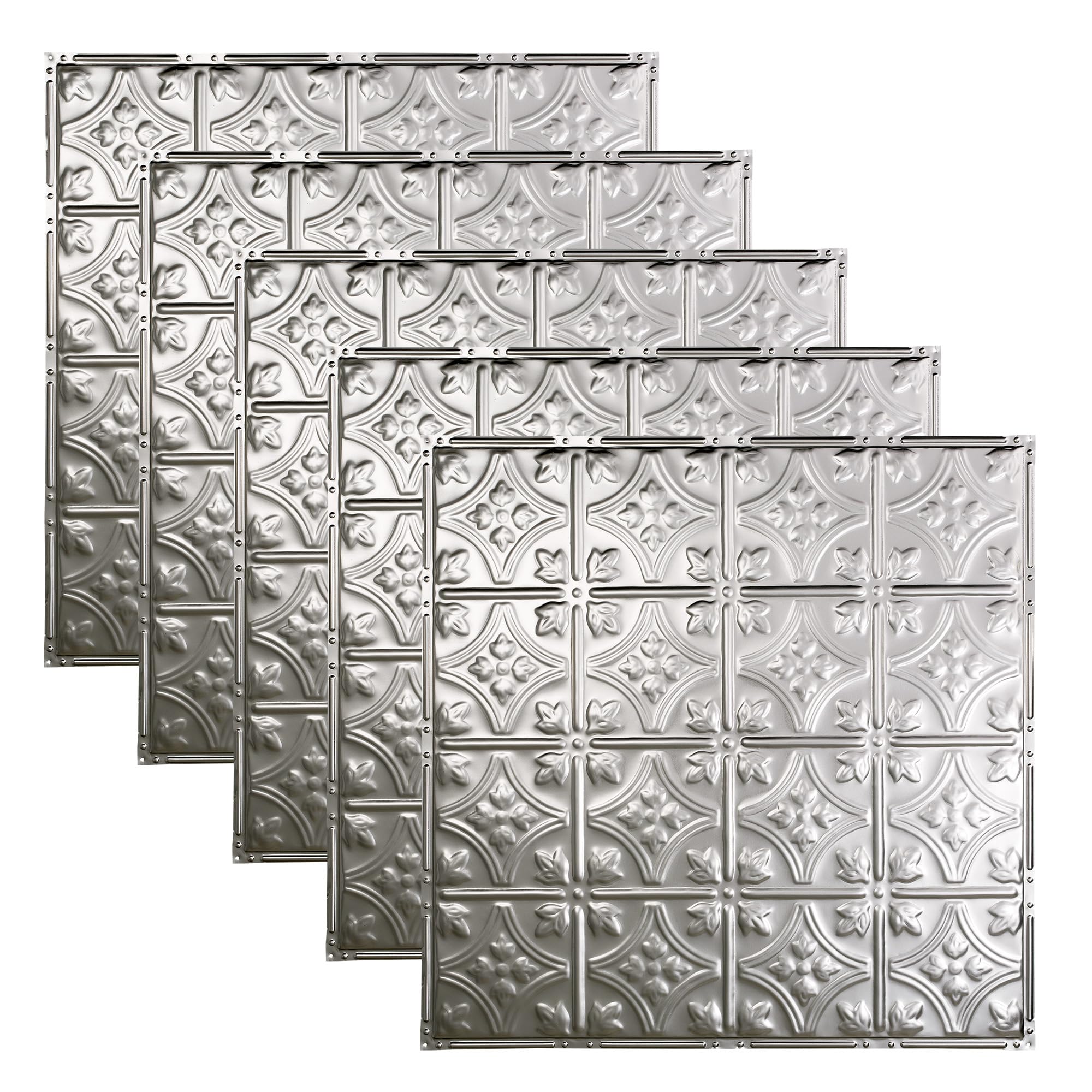 Hamilton Clear 2ft x 2ft Nail Up Ceiling Tiles - Perfect for DIY and Home Renovation Projects - Easy to Install (5 Pack)