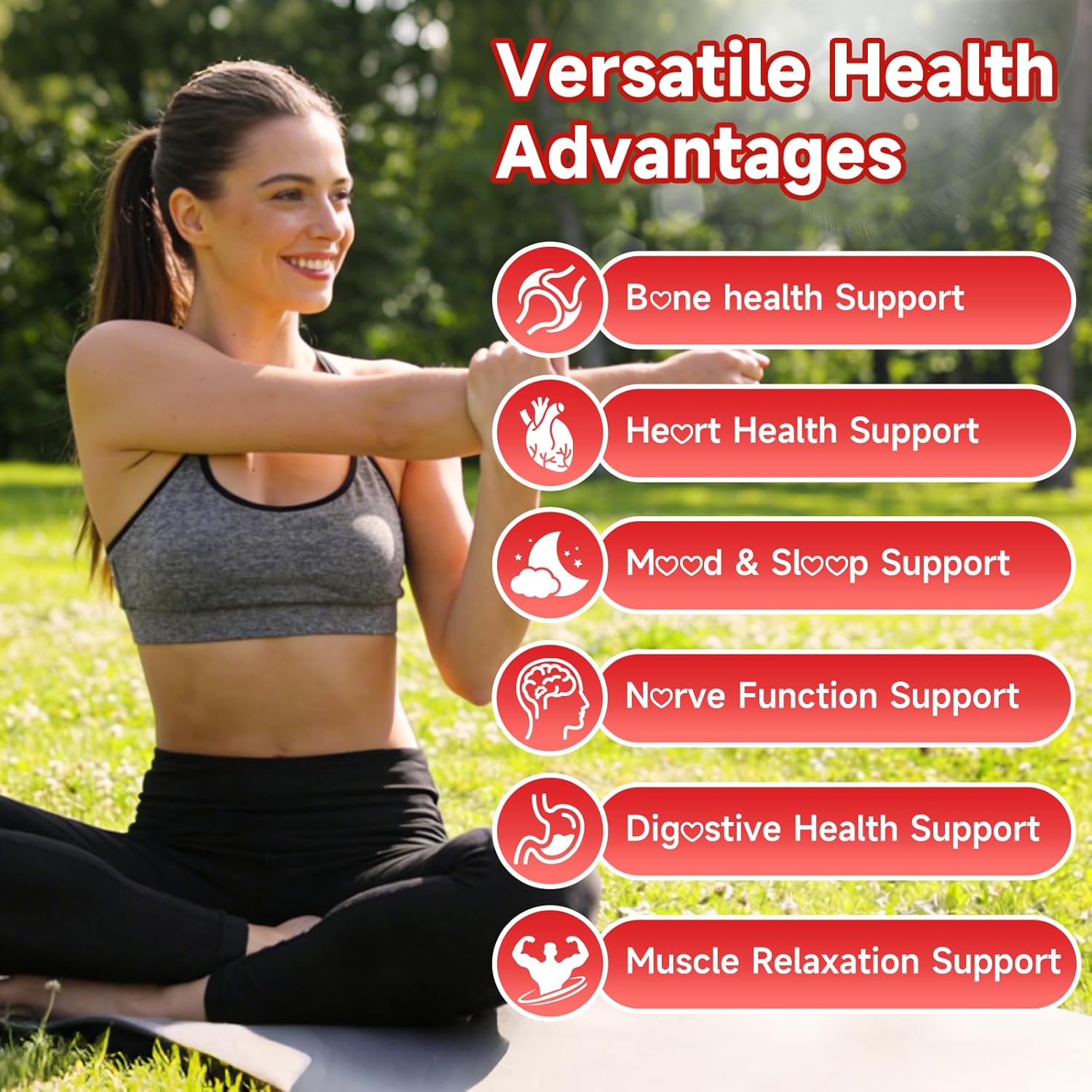 Magnesium Citrate Gummies, High Absorption Magnesium Gummies for Adults, Magnesium Supplement for Relaxation, Vegan, Sugar-Free, Strawberry Flavor, 60 Count - Image 3