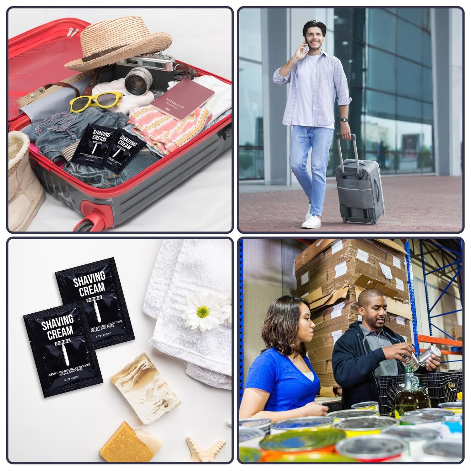 Travel Shaving Cream Bulk for Men 8ml/0.28fl oz,Disposable Shaving Cream in Bulk Individual Travel Shave Cream for Hotel Homeless Charity Home Nursing(Jasmine,Pack of 100) - Image 6