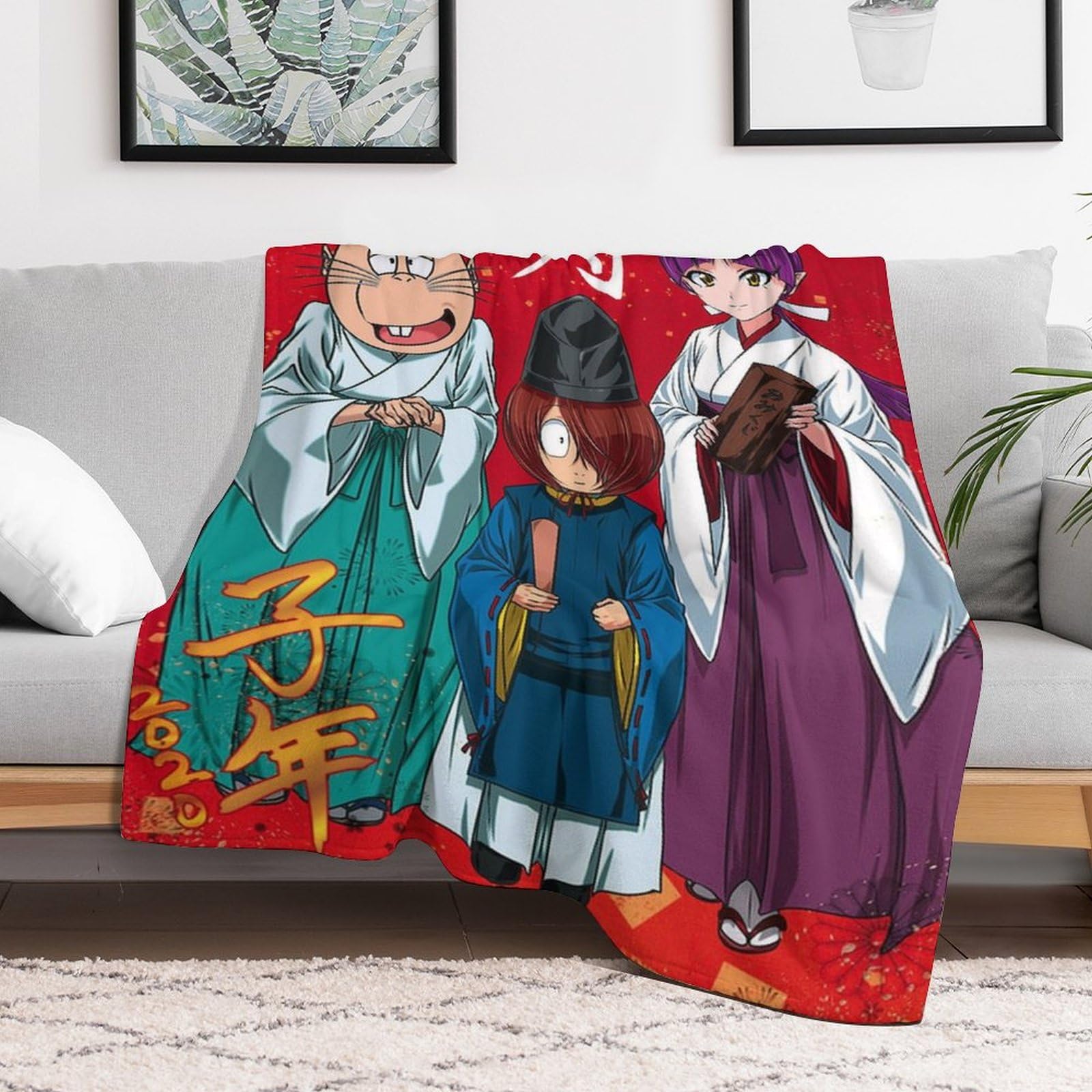 Amazon｜ゲゲゲの鬼太郎おしゃれで洗える超柔らかい布団毛布オール