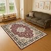 Rugs Inn Traditional Collection Rug – Large Washable Non-slip Carpet for Living Room, Bedroom, Lounge Dining, Kitchen Thick Soft Indoor Floor Rugs (Red, 200x290 cm)