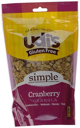 Udi's Granola sin gluten, arándano, bolsas de 12 onzas (paquete de 3)