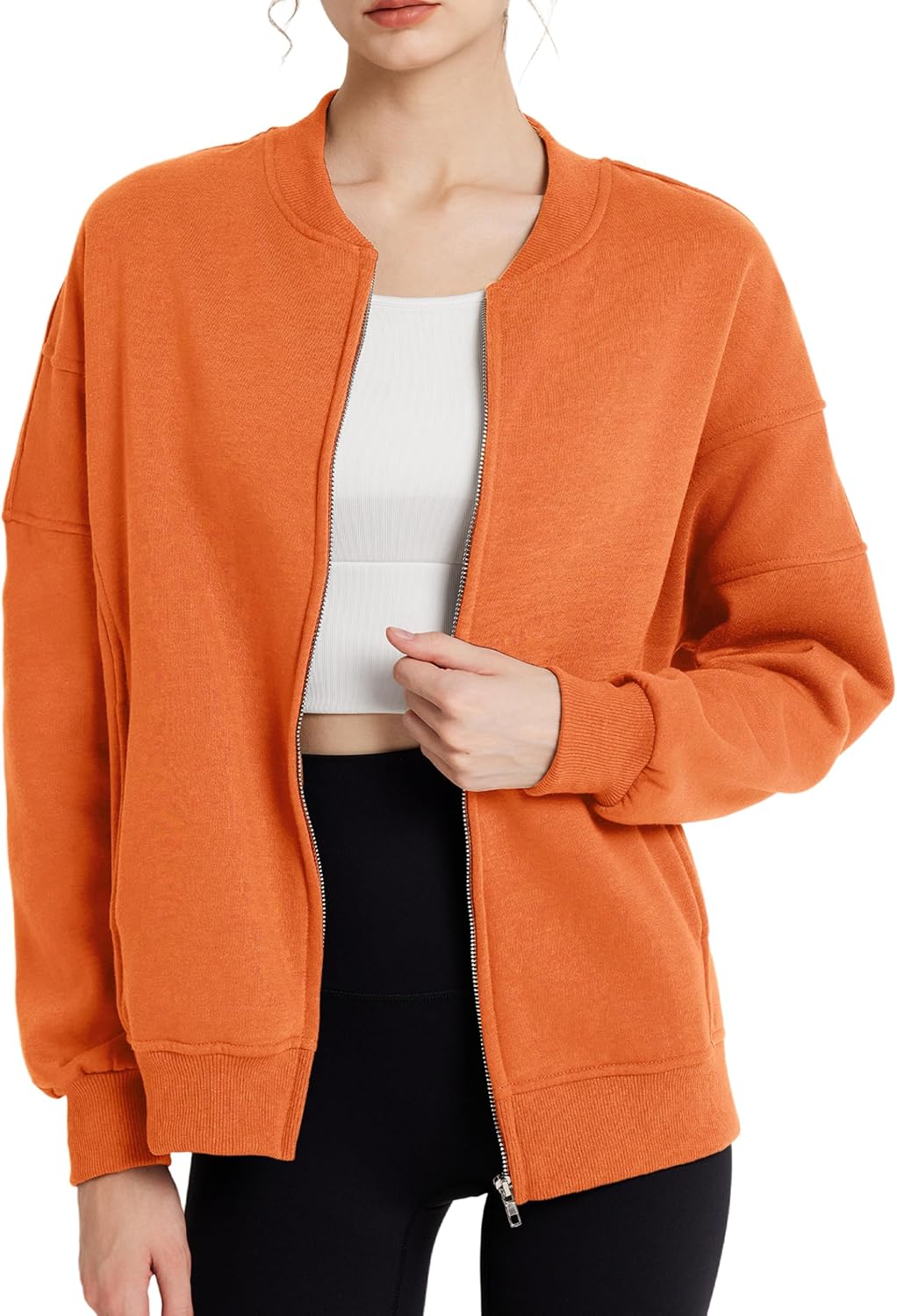 GEMLON Sweatshirt for Women Crewneck Long Sleeve Loose Fleece Sweatshirts Jackets 2026 Fall Fashion Outfits with Pockets - Image 4