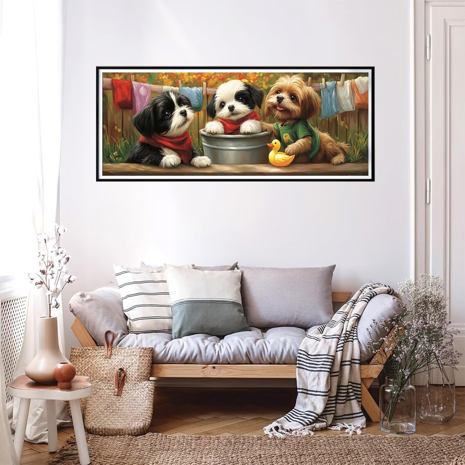 Zestawy artystyczne z diamentami dla psów, 5D, duże zwierzę, diamentowe wiertło, DIY, pełny klejnot, duży kryształ, sztuka, zestaw do malowania, rękodzieło, mozaika dla dorosłych, na ścianę domu i