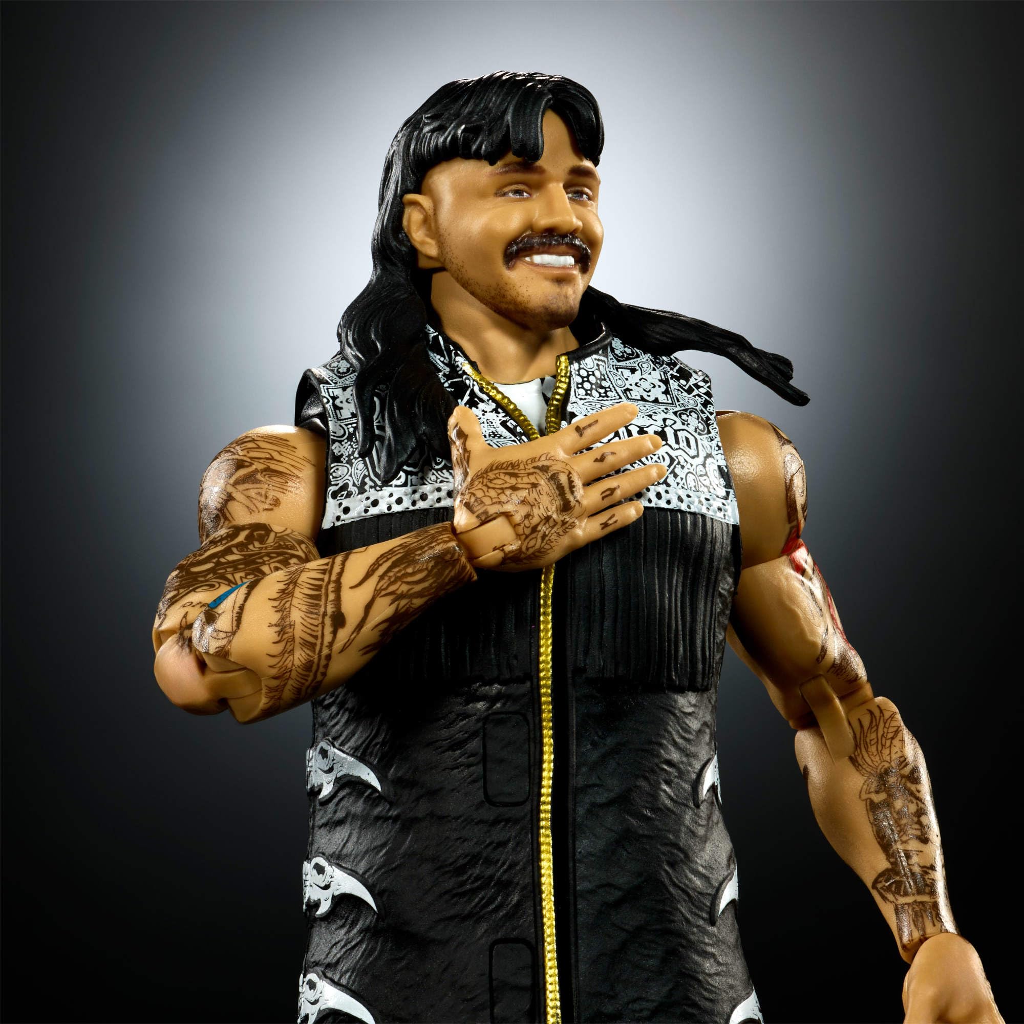 Mattel WWE Ultimate Edition - Dirty Dominik Mysterio, action figure collezionabile e accessori inclusi, 30 punti di articolazione con teste e mani intercambiabili, 8+ anni, JHV90 - 3