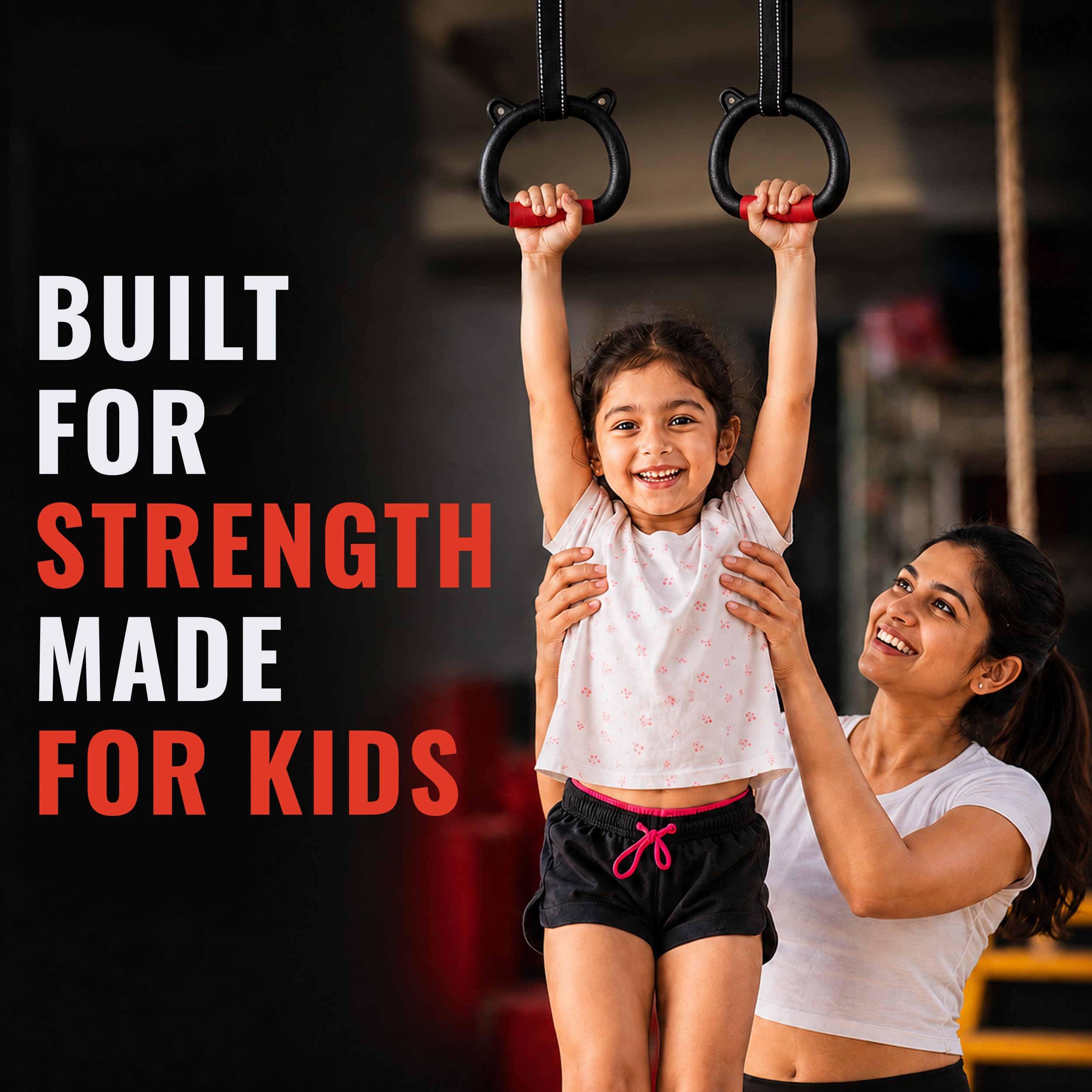 Slovic Gymnastics Rings for Kids - Build Strength! -4