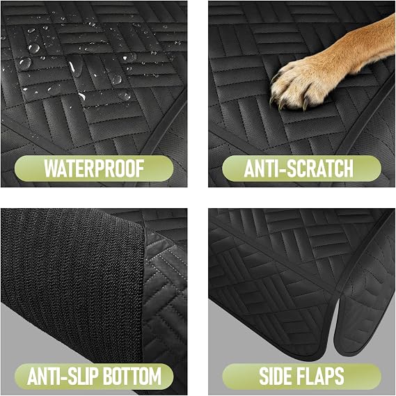 Dog Car Seat Cover for Back Seat, Waterproof 600D Oxford Protector