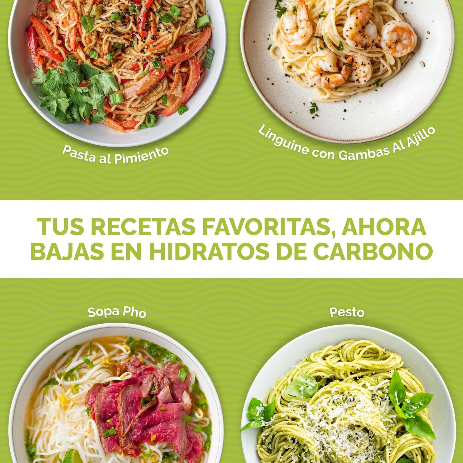 PALMINI Pasta Linguini - Palmito – Bajo en calorías – Bajo en carbohidratos – Keto - Vegano – Libre de OGM – Libre de Gluten – Sin azúcar – 338g | (Pack de 6 unidades)