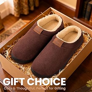 Amazon.com | Zizor Men's Moccasin Slippers - Indoor Outdoor Warm