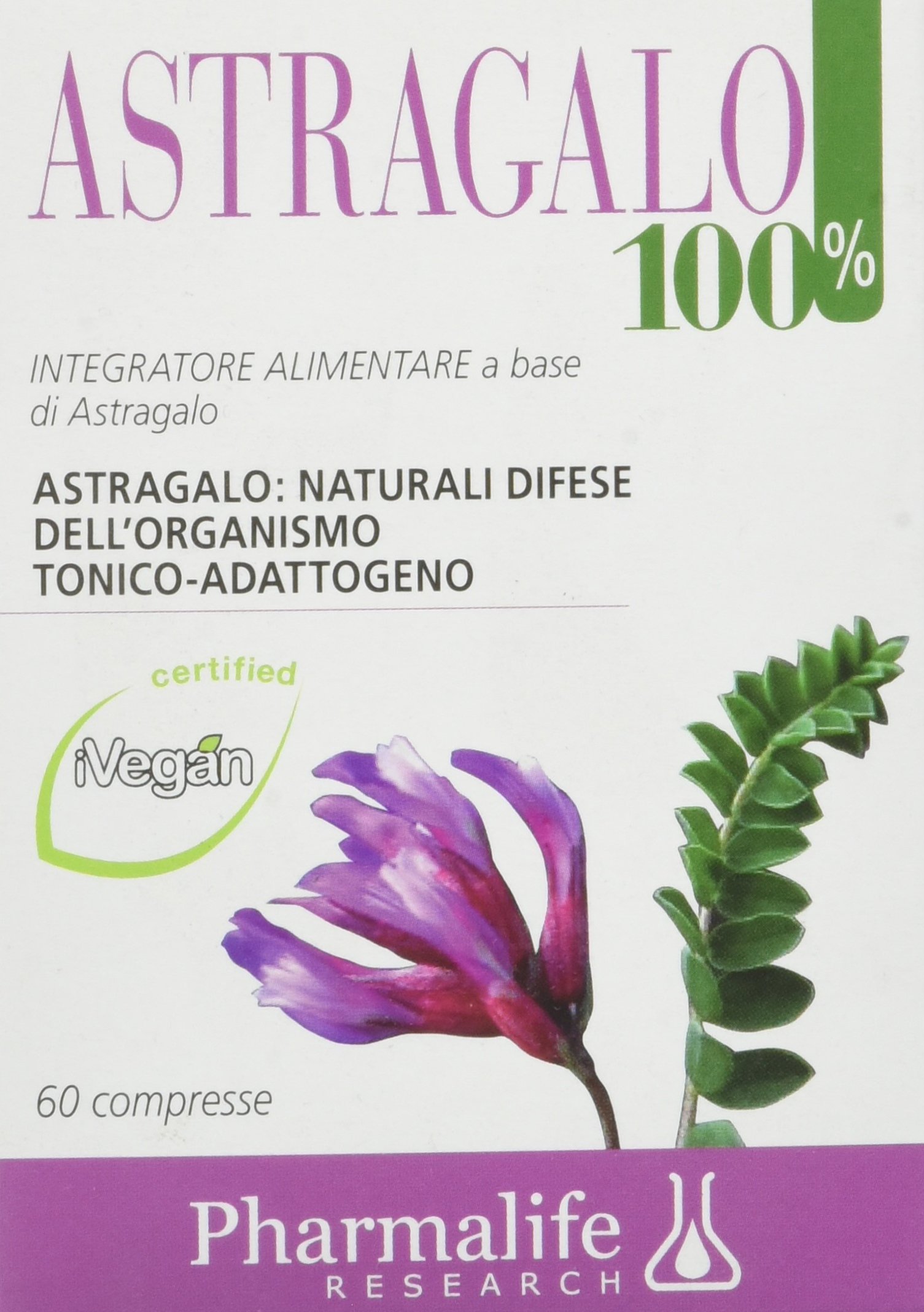 Pharmalife Astragalo 100%, 60 Compresse