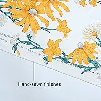 Vista 6 de Simpkeely Tapiz de medallón floral de mandala, planta de flores bosquejadas para colgar en la pared, tapices bohemios para dormitorio, sala