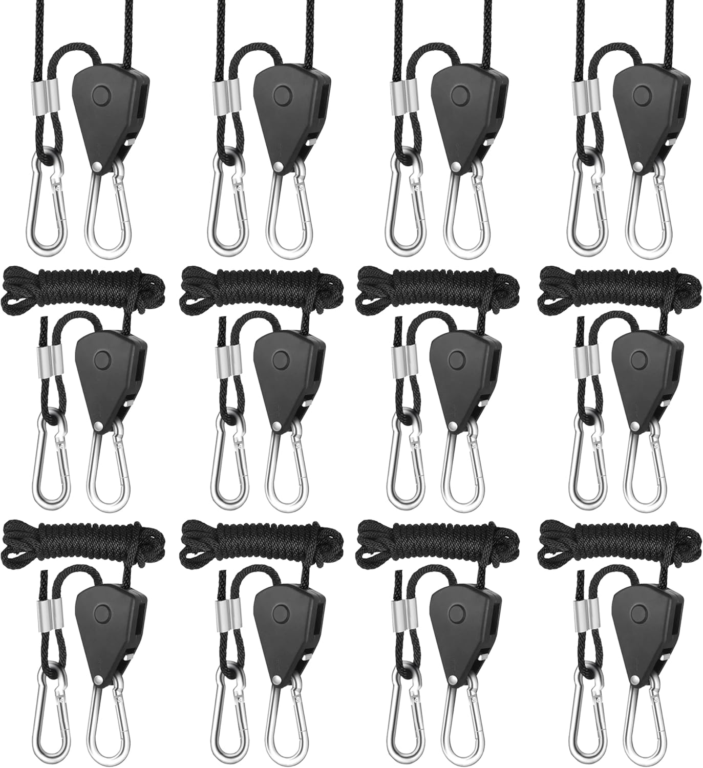 Amazon.com: Simple Deluxe 6 Pairs 1/8 inch Adjustable Heavy Duty Rope ...