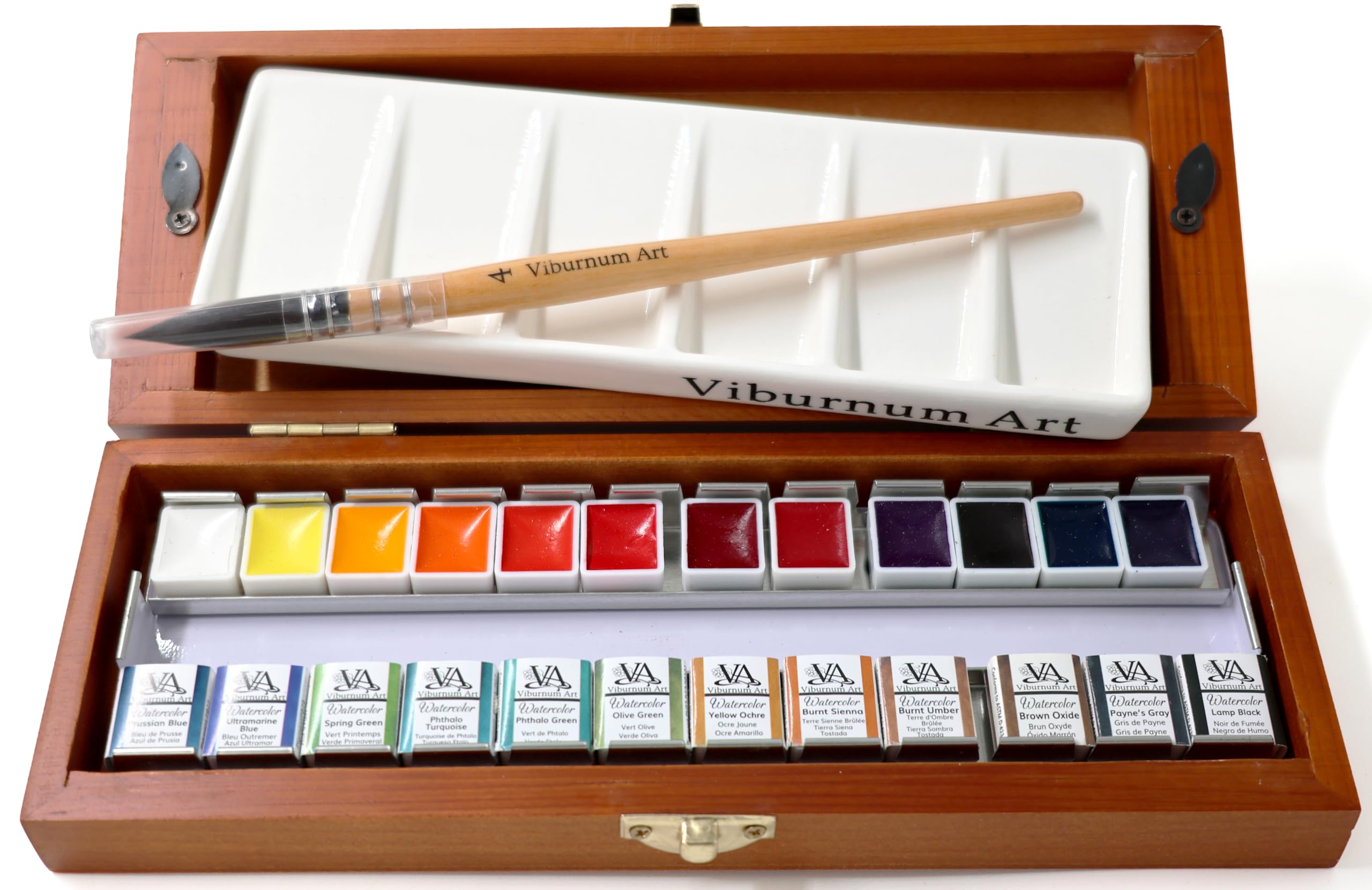 Amazon | Viburnum Art プロフェッショナル 水彩絵の具セット - 24