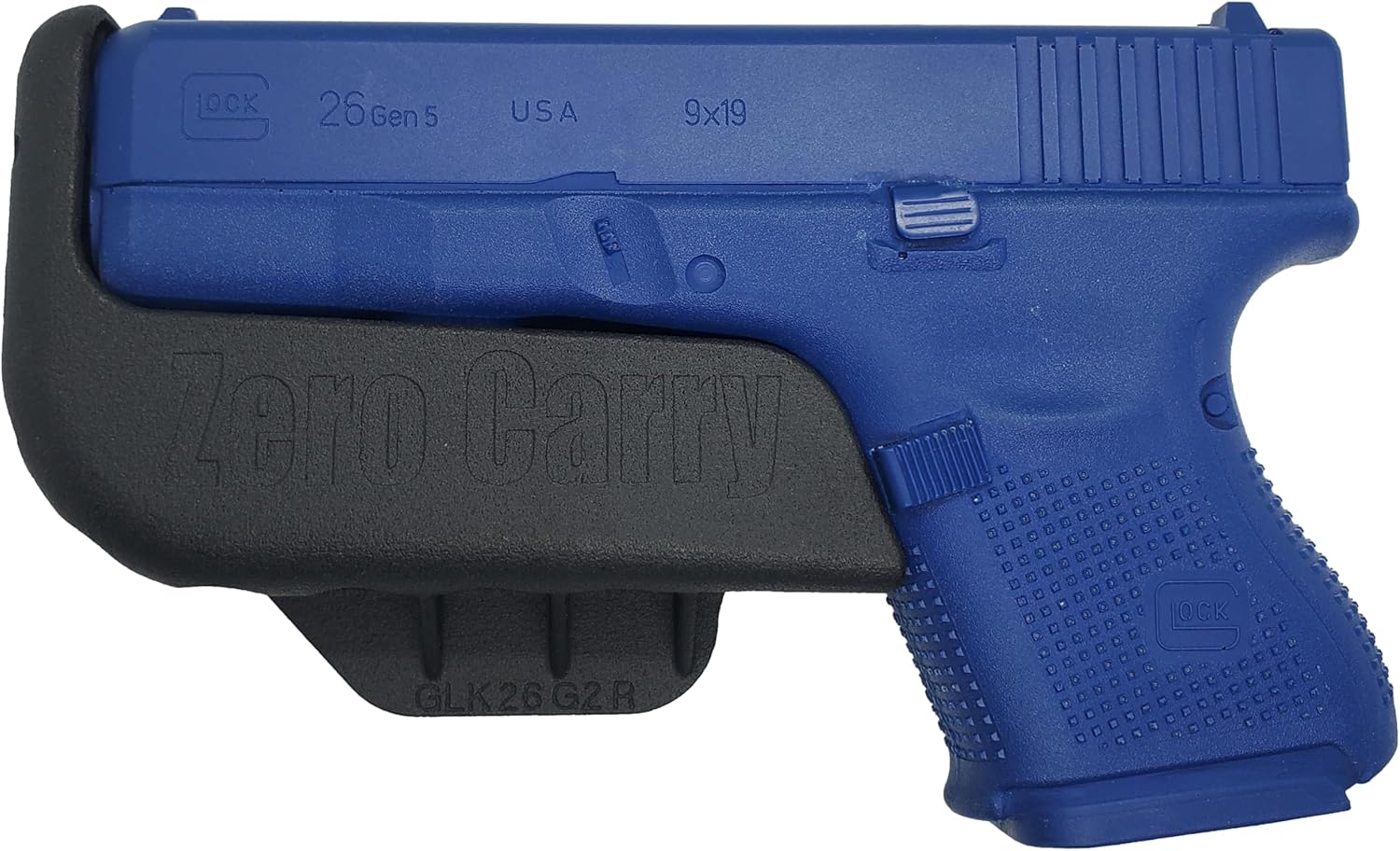 Fits Glock 27, gen 5. Zero Carry Elite in Waistband Holster. As Slim as Your Gun. Invisible, Comfortable, and Secure. Built in Gun Retention and Trigger Guard. Lightweight with Zero Added Bulk.