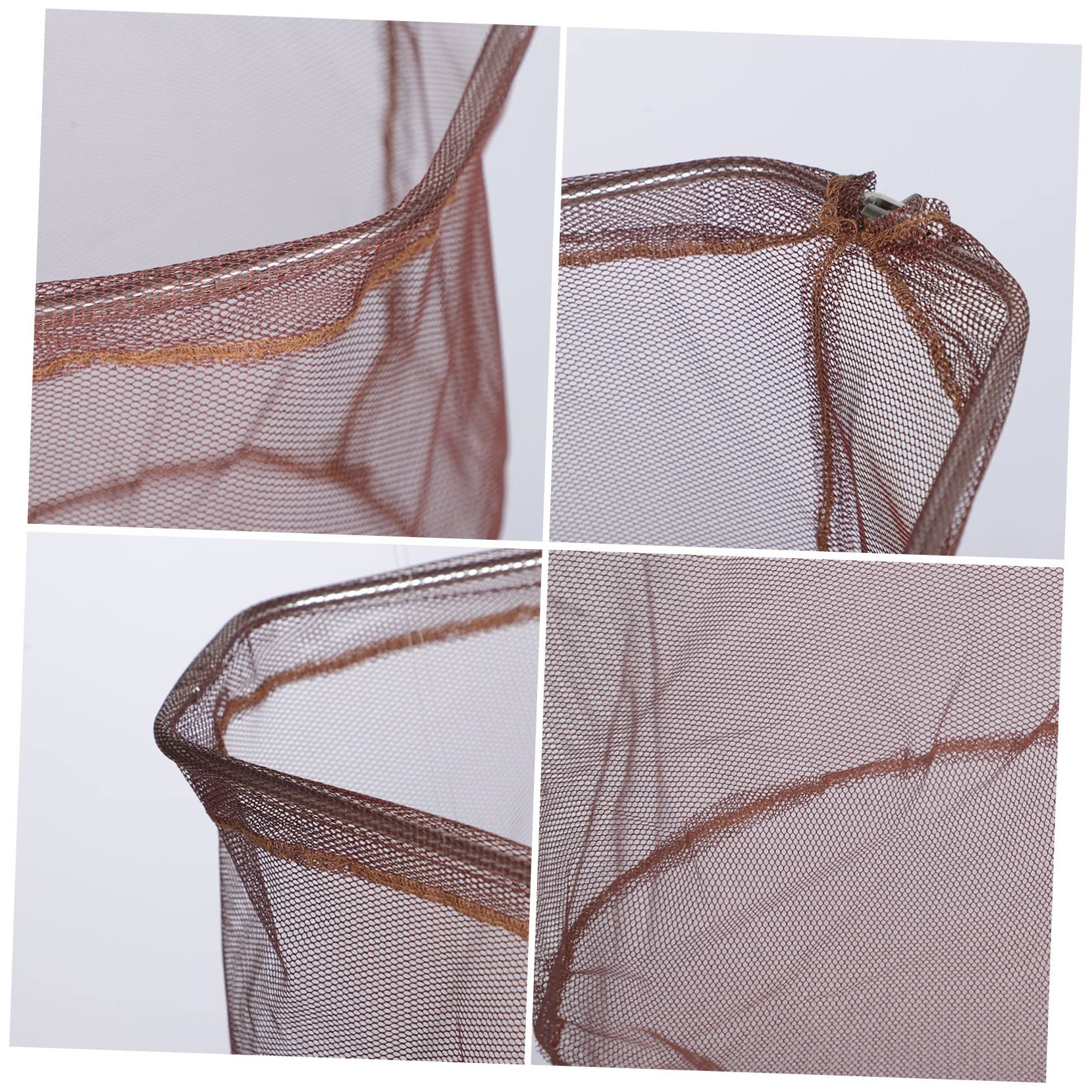 Red de Pesca Reemplazable Plegable de Acero Inoxidable y Nailon | Malla Ligera, Suave Peces, para Pescadores Avanzados o Principiantes, Uso en Pesca Terrestre
