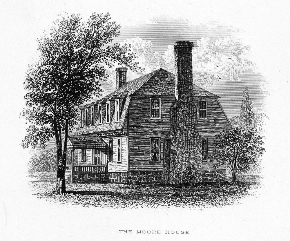 Clement Clarke Moore N(1779-1863) American Scholar And Poet The Clement Clarke Moore House In The Chelsea District Of New York City Banknote Engraving C1870 Poster Print by (24 x 36)