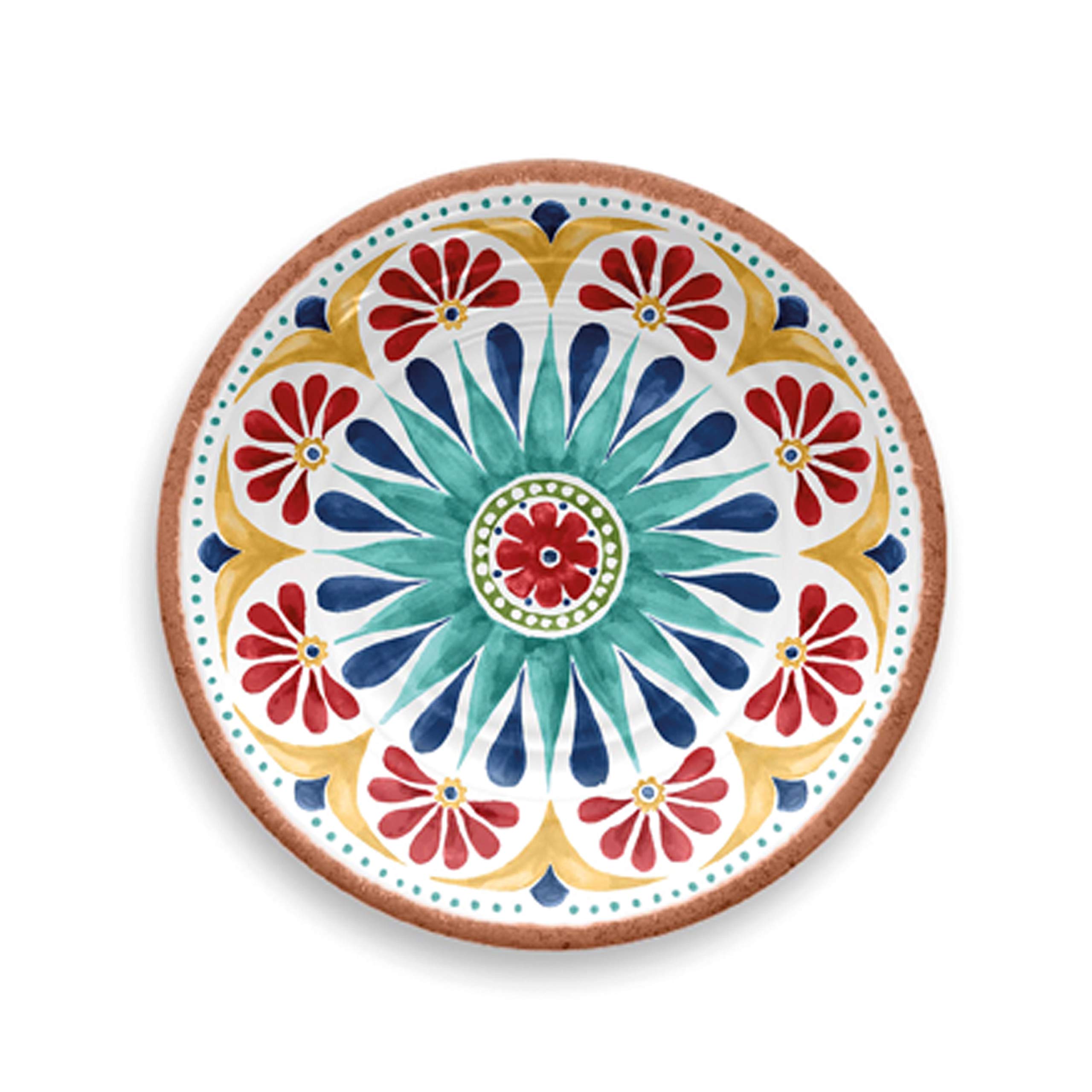 Auntie Morags Purely Home Melamine/Plastic Outdoor/Camping/Picnic Side Plates Set (Rio Medallion, 1) — image 1