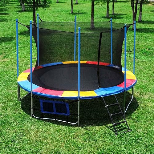 Miniatura 7 de AW Red de malla para trampolín, accesorios para trampolín, malla de seguridad de repuesto, red interna de 121415 pies (solo red)