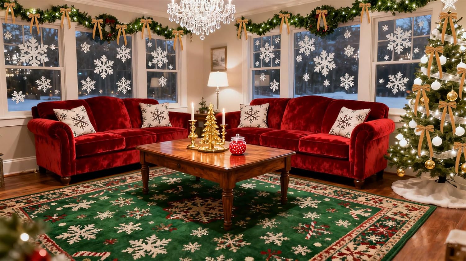 16 Pcs Champagne Christmas Bows Decor Tree Vintage Velvet Ribbon Bow Wreath Ornaments for DIY Xmas Thanksgiving Day Home Decoration Gift (5 x 10 Inch, Width of 1") - Image 4