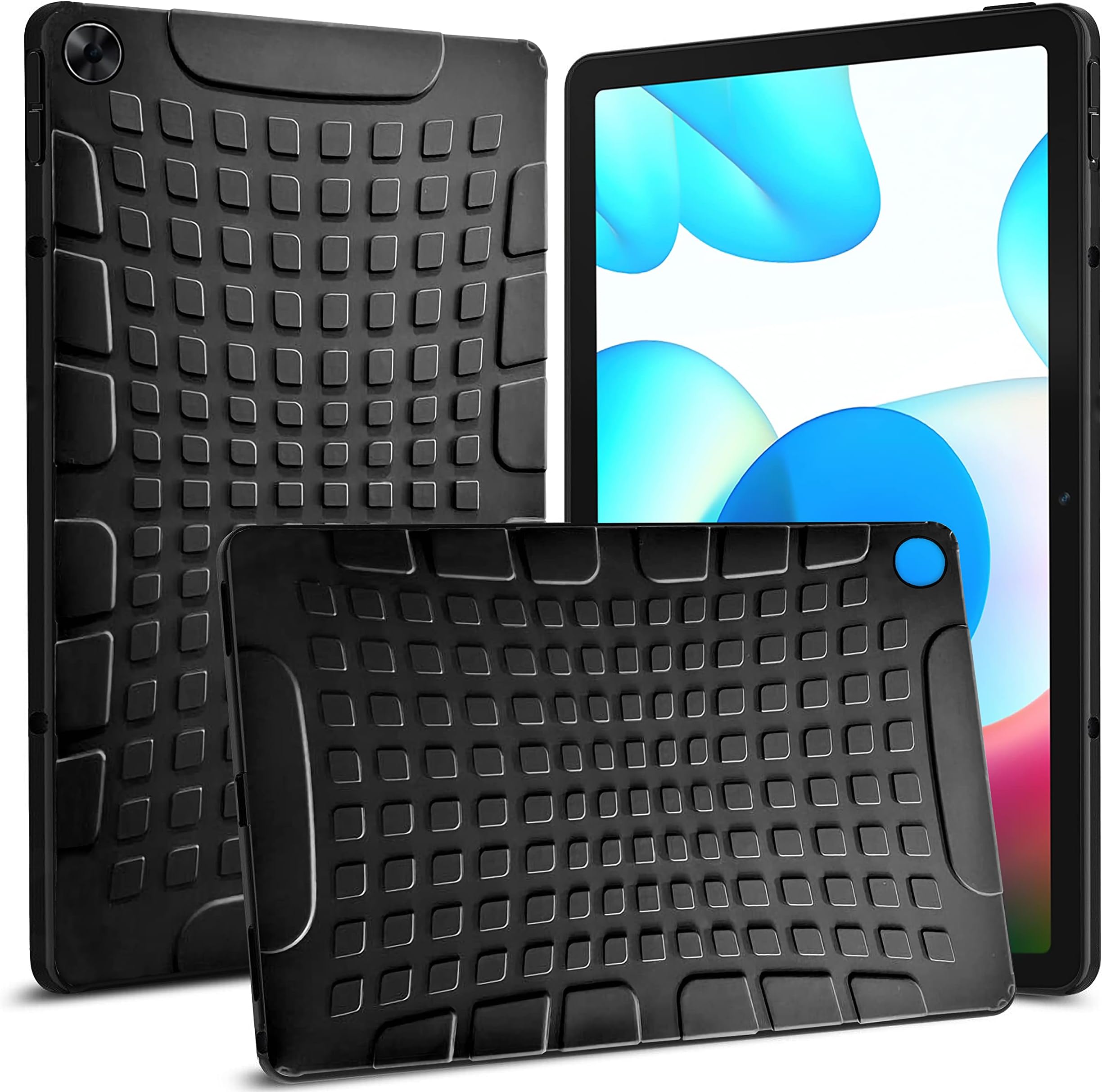 TGK Defender Series Rugged Back Case Cover for realme Pad 10.4 inch Black