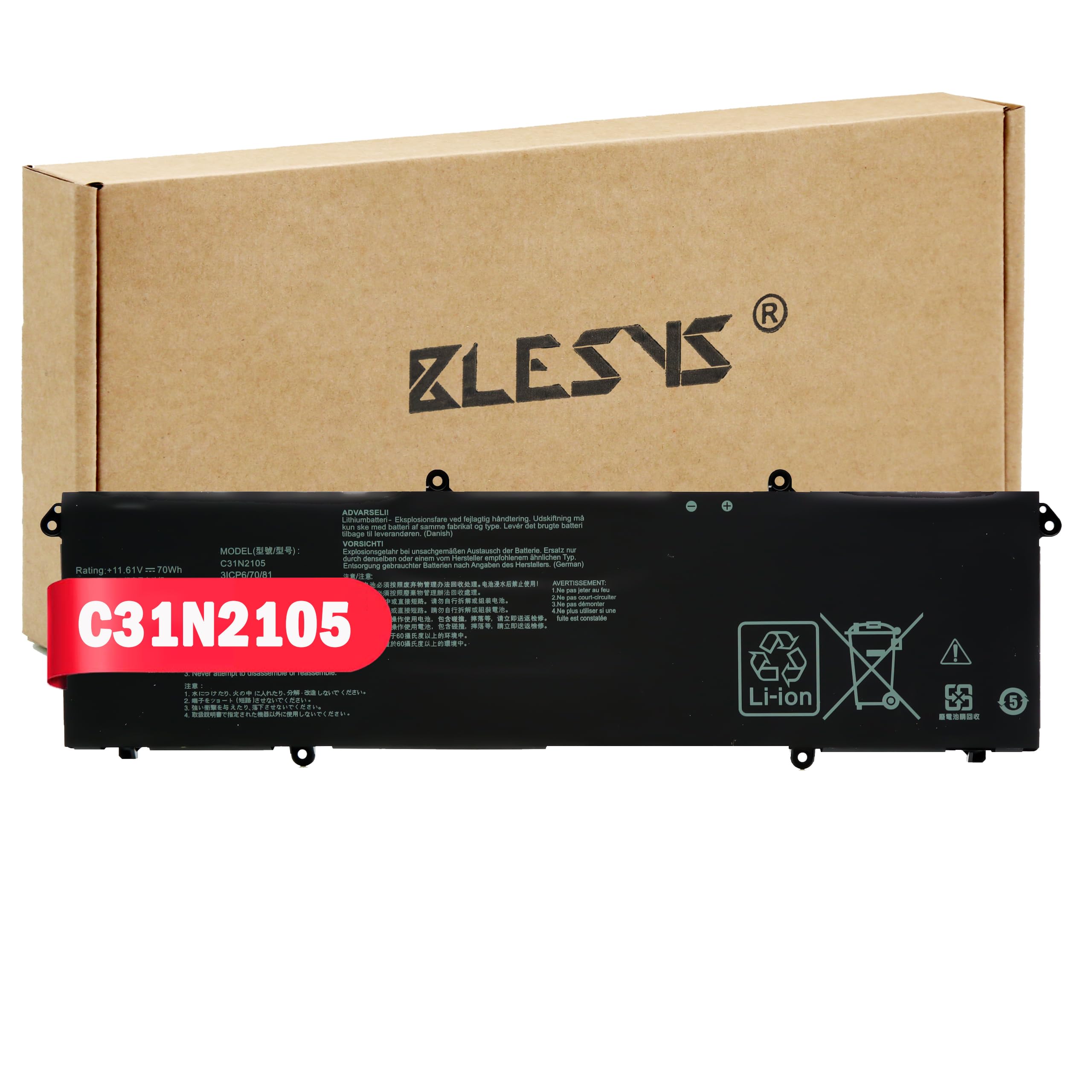 BLESYS Bateria do Asus C31N2105 Battery