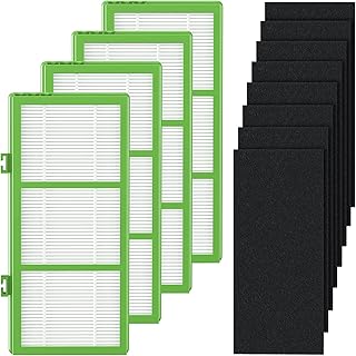 HAPF300AHD-U4R True HEPA Filters Replacement for Holmes AER1 Air Purifier, Parts # HAPF300AH-U4R, HAP242-NUC, 4 True HEPA + 8 Pre Filter