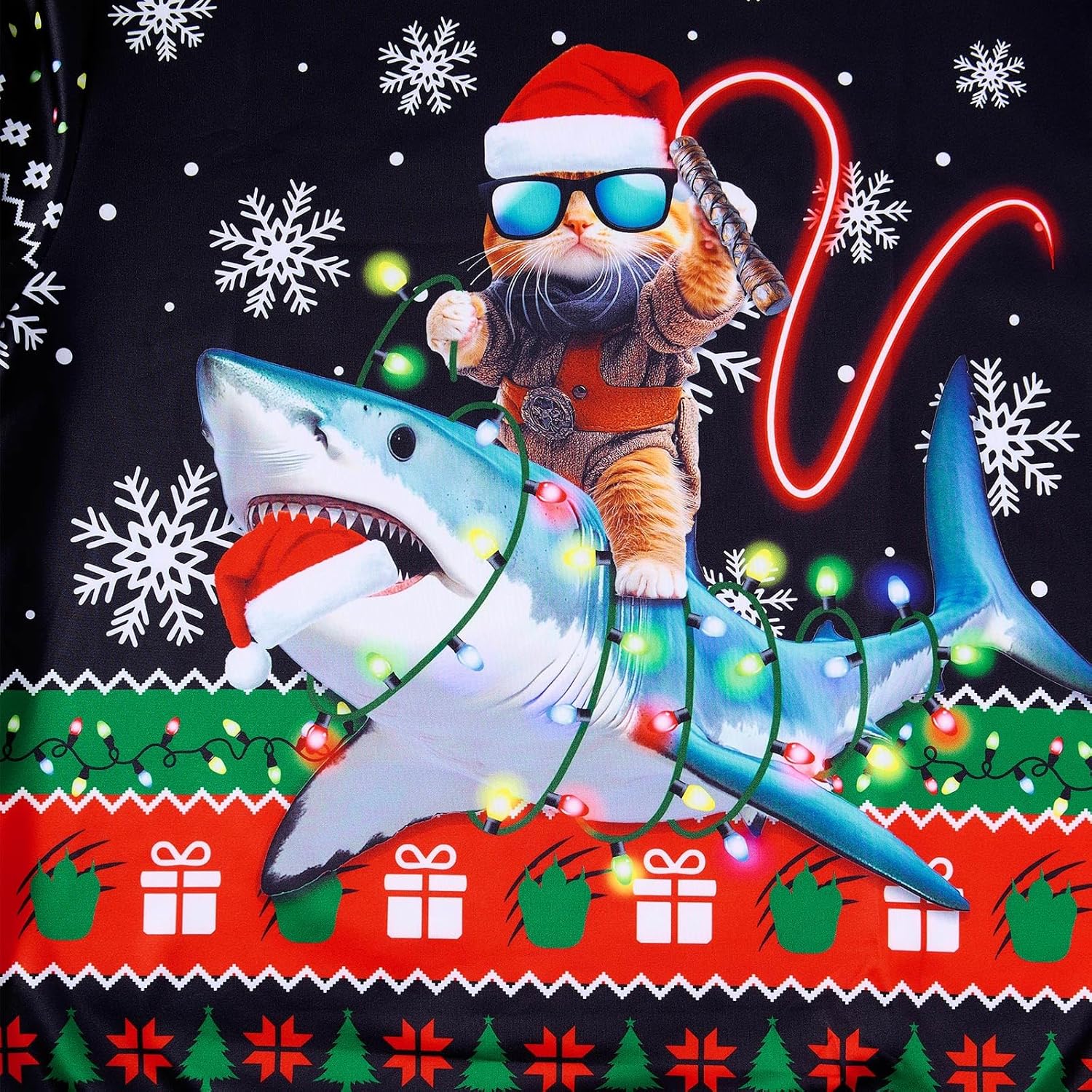 RAISEVERN Ugly Christmas Sweatshirt for Men Funny Xmas Holiday Pullover Sweater - Image 6