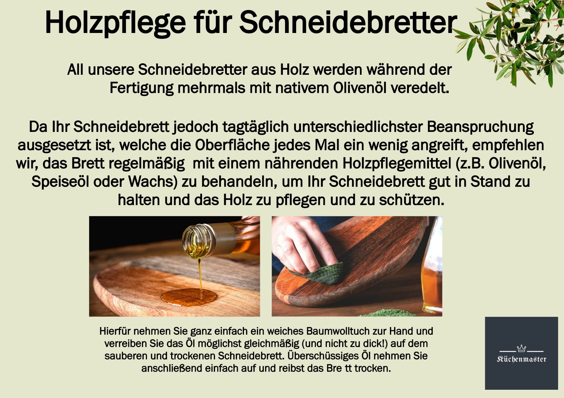 Tagliere con scanalatura in legno d'ulivo, 38-40 cm, tagliere in legno d'ulivo, tagliere da bistecca, tagliere per carne igienico, antibatterico