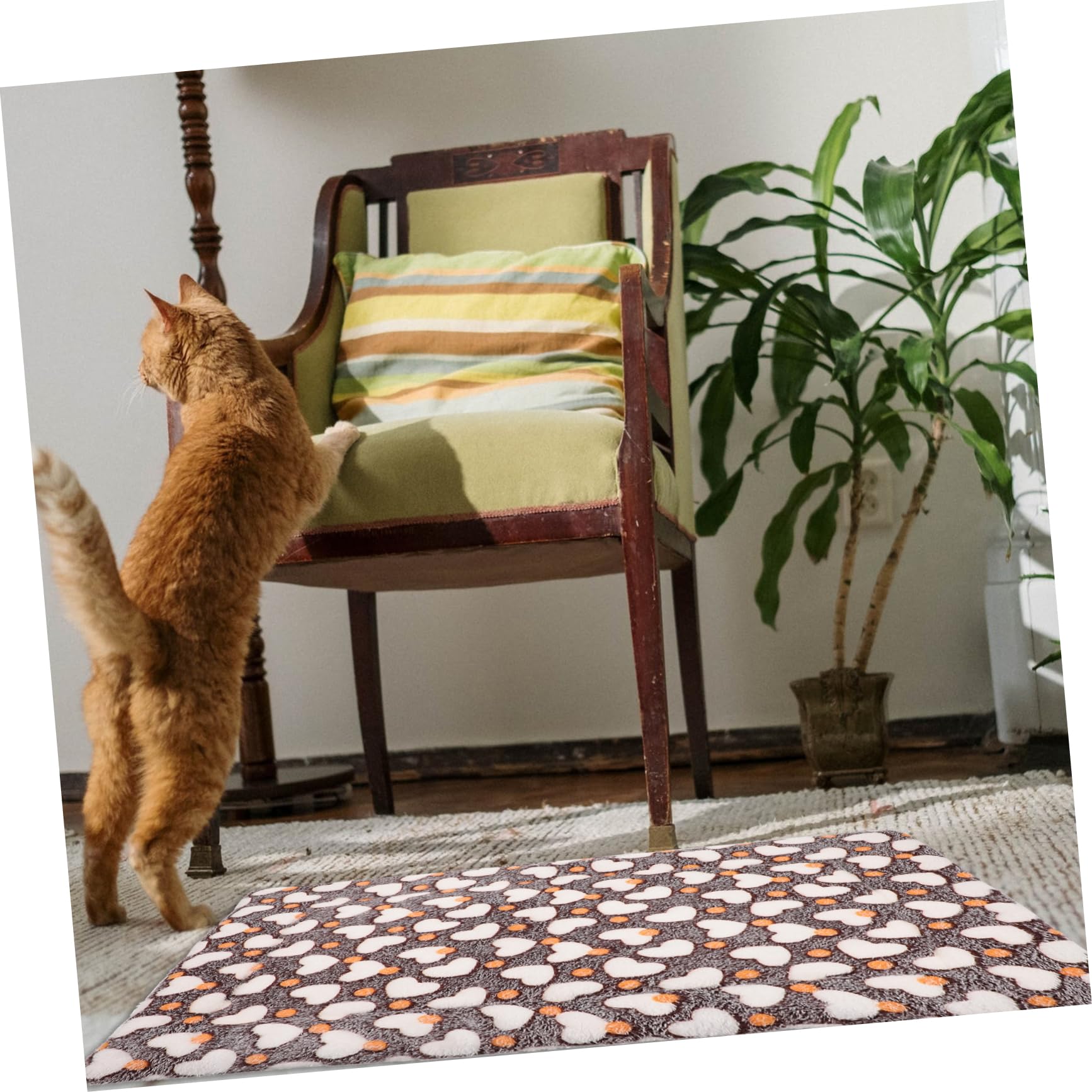 ibasenice Warm Nest Pad Large Thick Fleece Blanket for Dogs Cats Comfortable Resting Cushion Pet Mat for Autumn/Winter