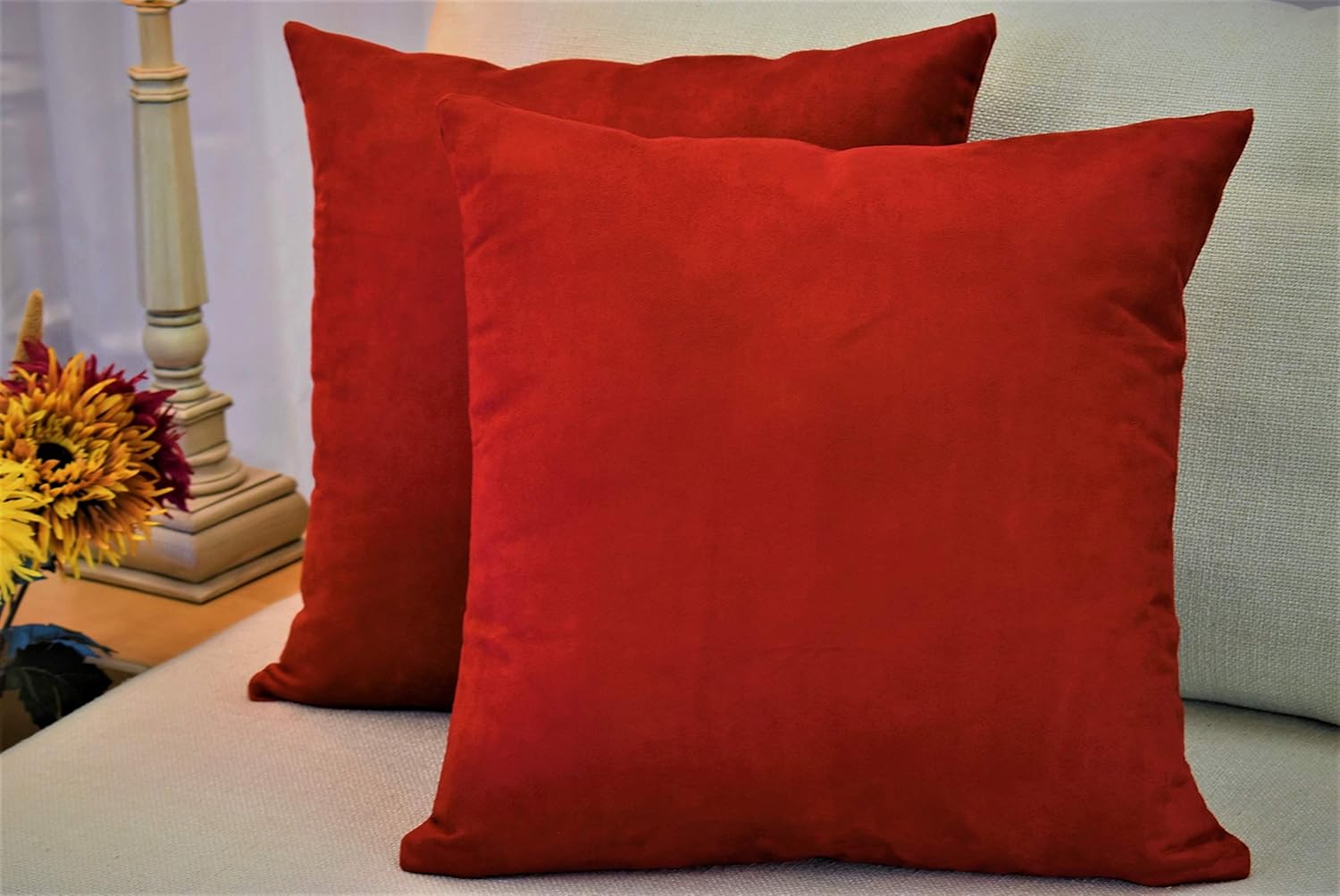 MoonRest (Set of 2 Faux Suede Polyester Microfiber