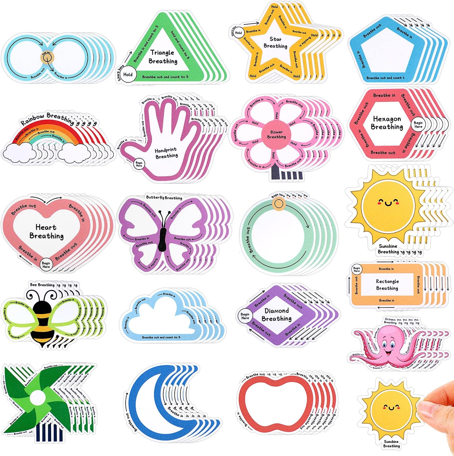 Tactile Sensory Strips - Anti-Stress Fidget Stickers For Adults & Kids With ADHD, Autism