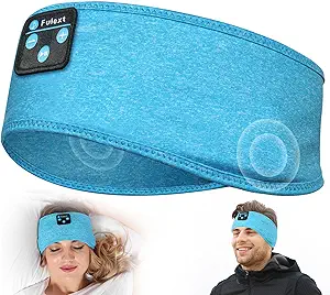 Sleep Headphones Bluetooth, Sleeping Headphones Headband - Soft Elastic Comfortable Headband, Gifts for Men Women Teenager, Father Mothers Day Birthday asin的图片