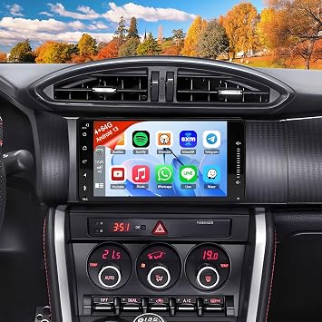 Car Stereo Radio for Toyota GT86 Subaru BRZ 2012-2016, with Wireless CarPlay & Android 13 Auto, 7" HD Touch Carplay Screen for Car, with Bluetooth WiFi GPS Backup Camera FM/RDS SWC Split Screen 4+64G