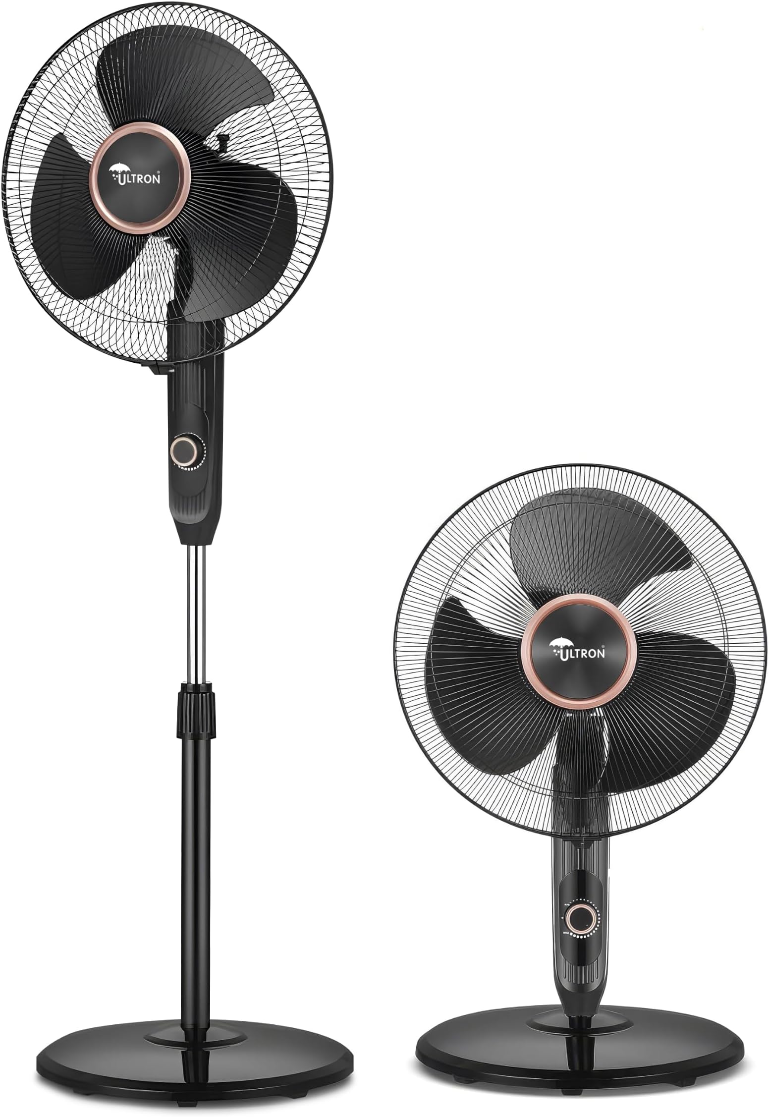 ULTRON Eco Storm 2-in-1 BLDC Pedestal Fan | High Speed 2100 RPM | Converts into Table Fan | Micro Speed Control | Silent Operation | Energy Saving Motor | Adjustable Height | 2 Year Warranty