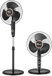 ULTRON Eco Storm 2-in-1 BLDC Pedestal Fan | High Speed 2100 RPM | Converts into Table Fan | Micro Speed Control | Silent Operation | Energy Saving Motor | Adjustable Height | 2 Year Warranty