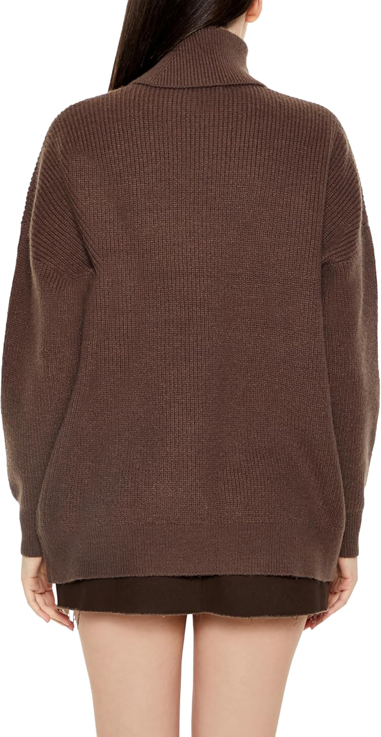 Forever 21 Womens Ribbed Knit Turtleneck Sweater - Image 5