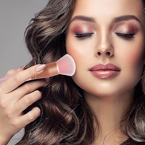 Miniatura 6 de Z'OREYA Juego de 15 brochas de maquillaje sintéticas de primera calidad, brochas Kabuki para cosméticos, base, correctores, rubor, mezcla, sombra de