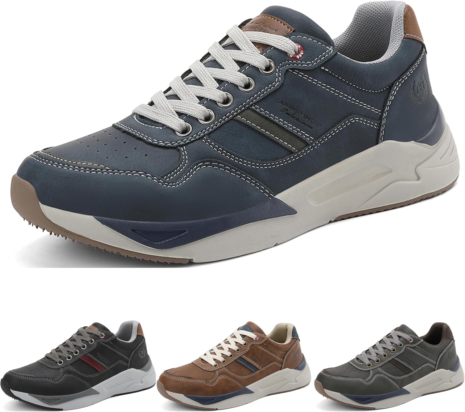 ARRIGO BELLO Trainers Men's Shoes Lightweight Trainers Fashion Casual Shoes Breathable Walking Shoes Outdoor Sports Shoes