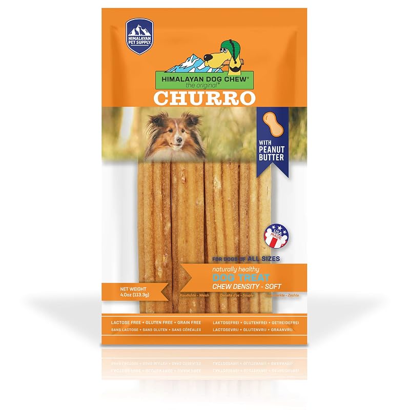 Petisco mastigável de queijo com manteiga de amendoim para cães Himalayan Corporation, 4 unidades