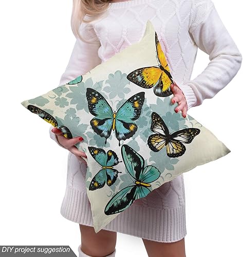 Miniatura 707 de Ambesonne The Yard - Tela de hibisco de flores tropicales en tonos de la vida real, tela decorativa para tapicería, cestas de almacenamiento