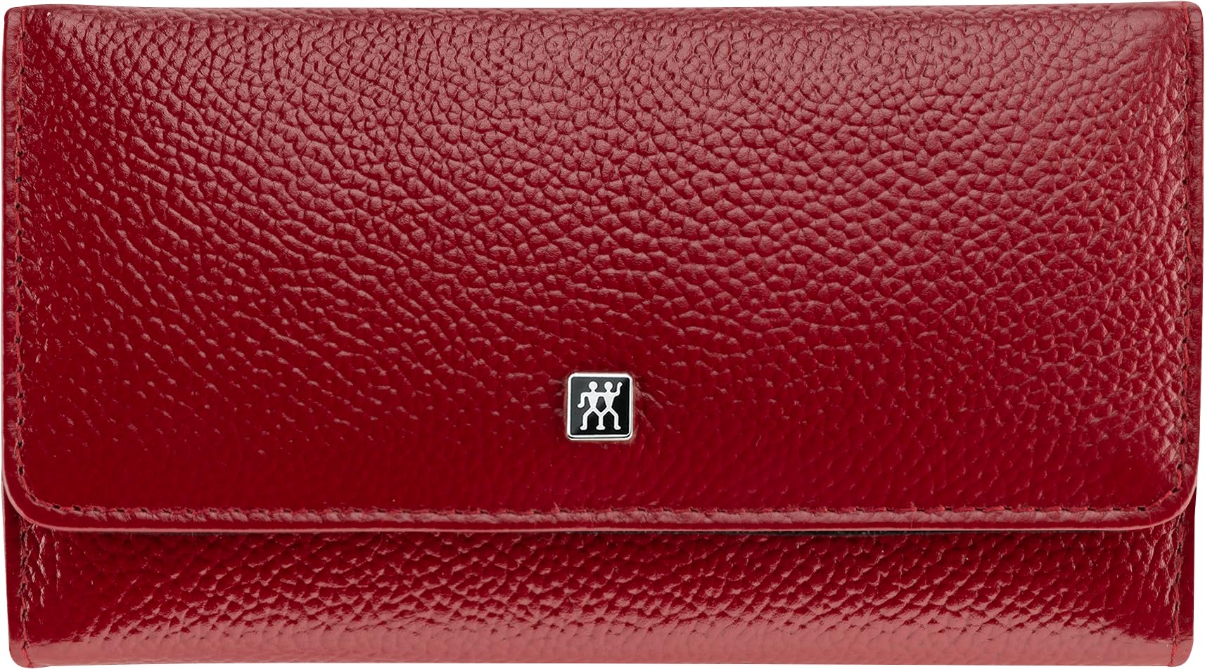 ZWILLING Maniküre-Set (5 teilig, Druckknopf Etui, Nappaleder, Pediküre, mit Nagel- und Hautschere), Premium, Rot