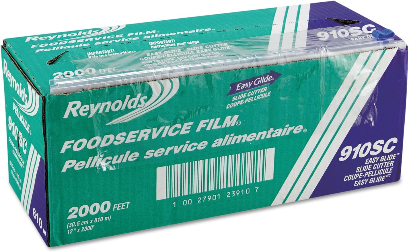 RFP910SC - PVC Food Wrap Film Roll in Easy Glide Cutter Box