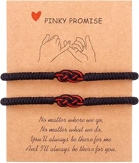 Couples Bracelets Black String Bracelets for Couples Adjustable Matching Bracelets for Couples Couple Bracelets Birthday Christmas Giftsfor Him and Her